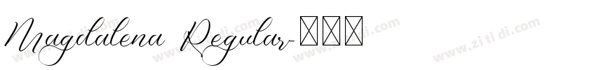 Magdalena Regular字体转换